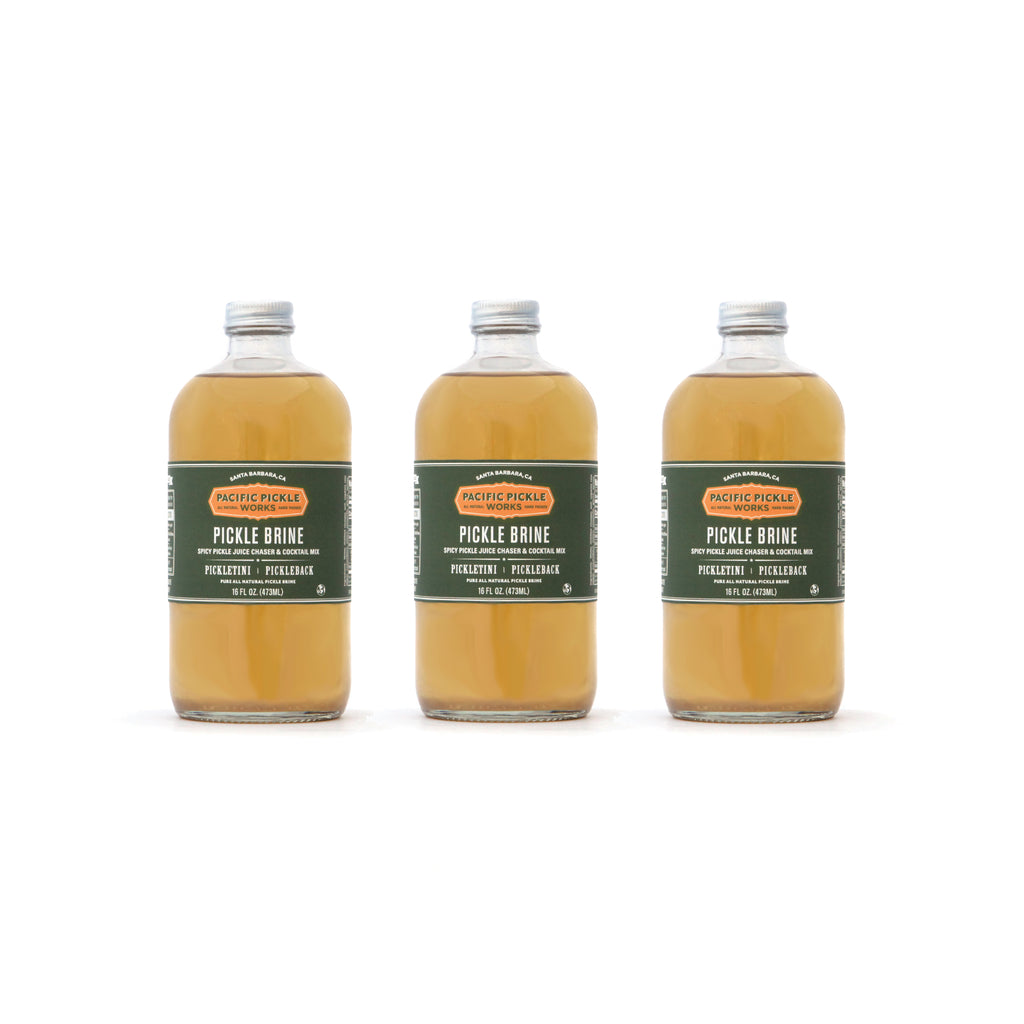 Pickle Brine, 8oz & 16oz Bottles - Spicy Pickle Juice for Picklebacks and Pickletinis
