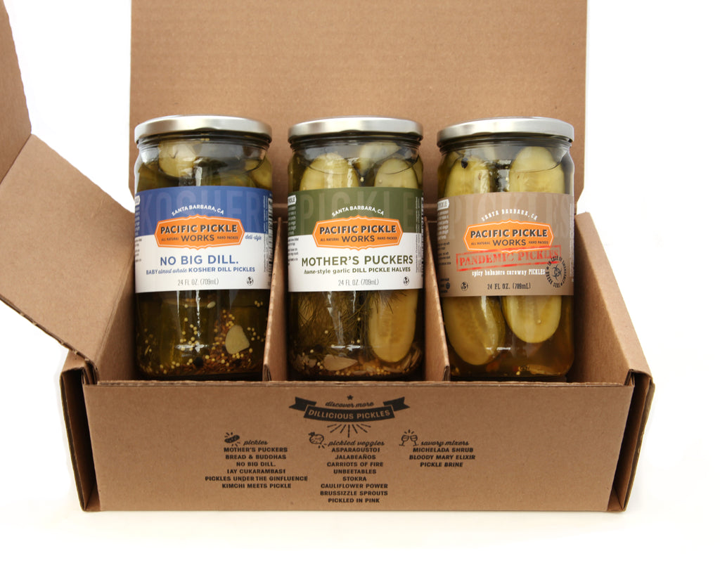 'New Favorites' Variety Pickle Gift Pack - Three 24oz Jars of Pickles