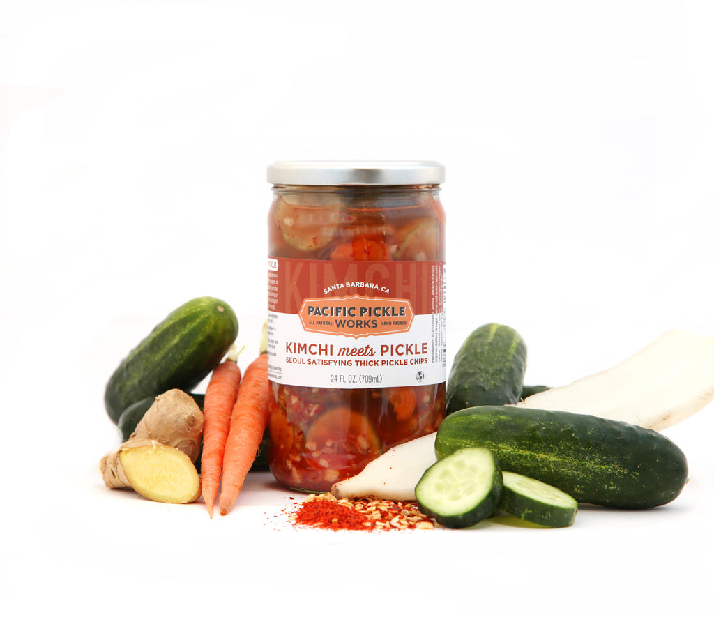 Kimchi meets Pickle 24oz Jar - Seoul Satisfying Thick Pickle Chips