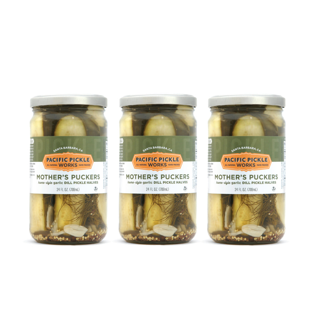 Mother's Puckers 24oz Jar - Home-Style Garlic Pickle Halves