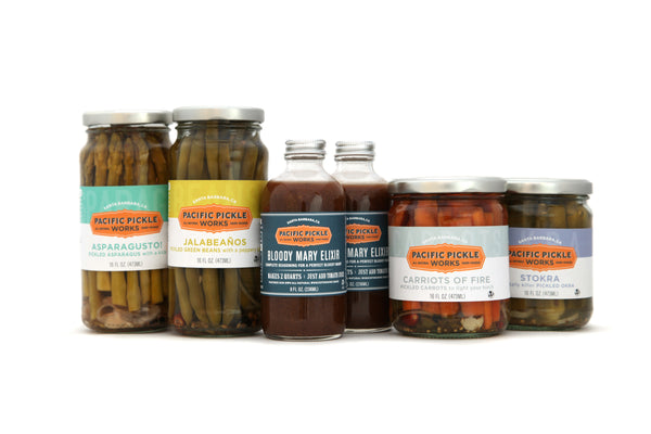 Mighty Bold Bloody Mary Deluxe Kit - 6 bottles of Assorted Pickled