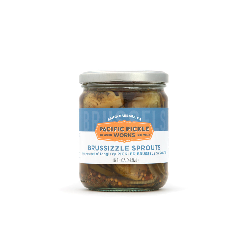 Brussizzle Sprouts 16oz Jar - Semi-Sweet Pickled Brussels Sprouts