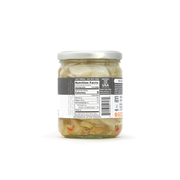 Fenn Shui 16oz Jar Asian Spiced Pickled Fennel Slices Pacific