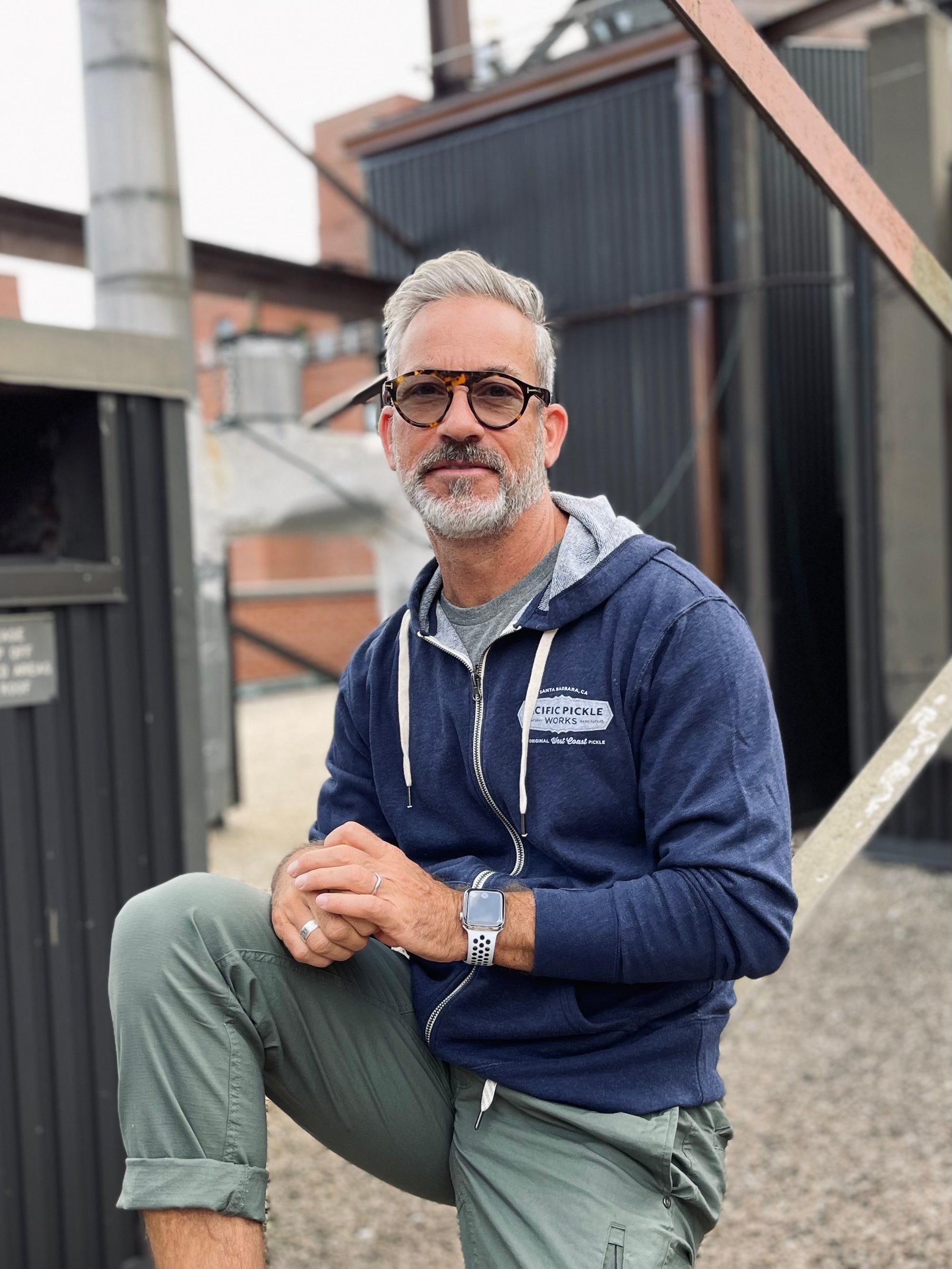 hoodie with goggles built in Navy Blue Unisex Logo Hoodie Medium