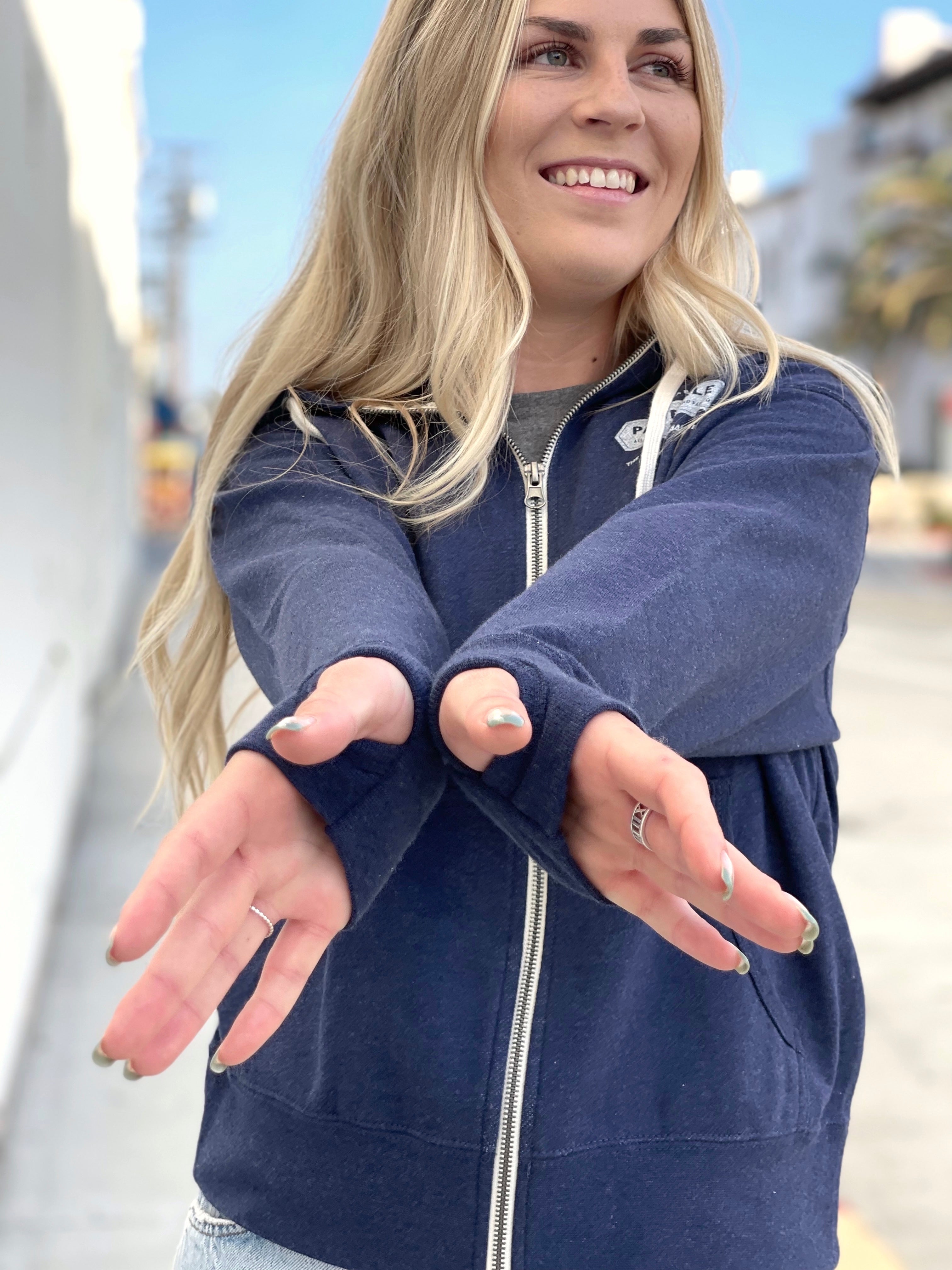 Navy Blue Unisex Logo Hoodie – Pacific Pickle Works