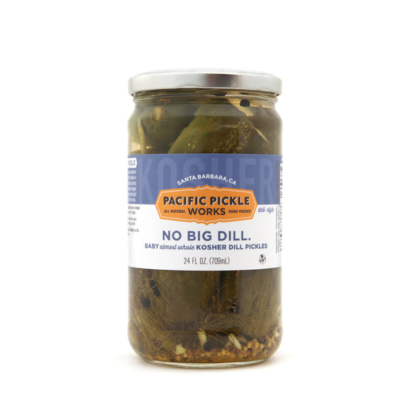 No Big Dill. - Classic Deli-Style Kosher Baby Dill S - Crunchy Sour Gourmet Chunks Non Gmo Sugar Free Gluten Free 24oz Jar 6 Pack P 26529075