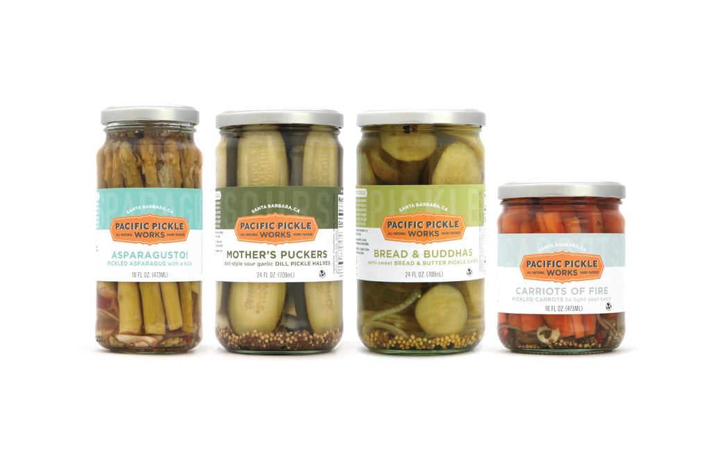 Top Sellers Gift Pack - Assorted 4 Jars of our Best Selling Pickles and Veggies