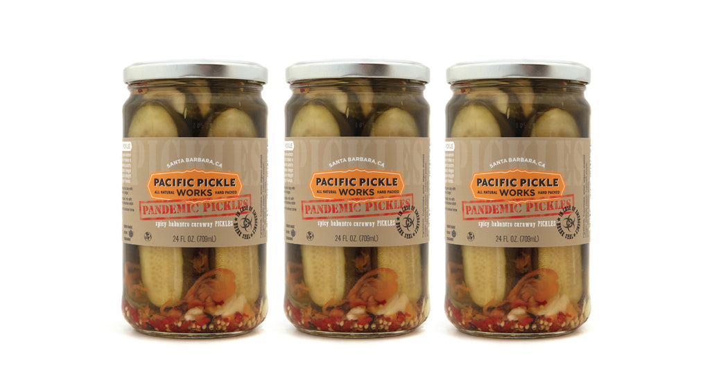 Pandemic Pickles 24oz Jar - Spicy Habanero Caraway Pickle Halves