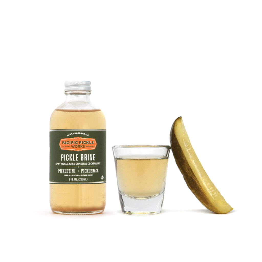 Pickle Brine, 8oz & 16oz Bottles - Spicy Pickle Juice for Picklebacks and Pickletinis